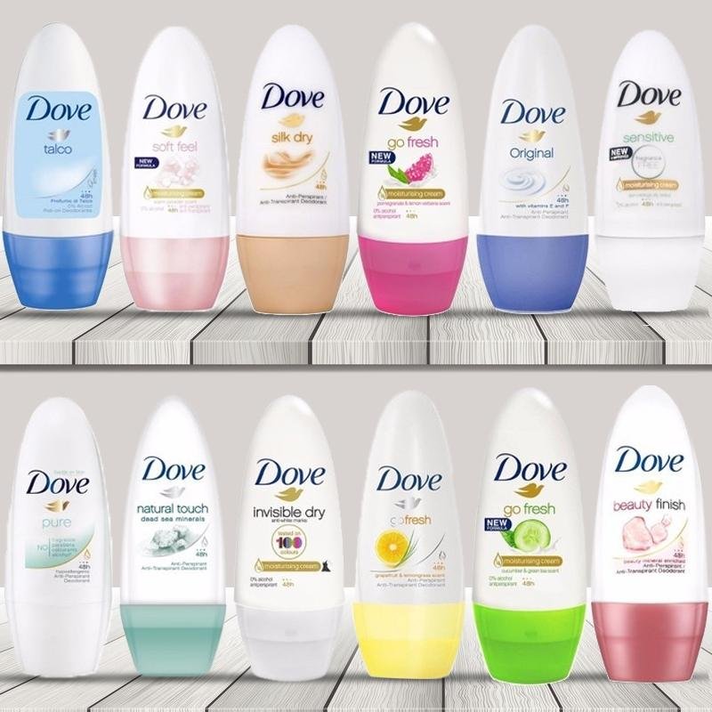10-Pack: Dove Deodorant Antiperspirant 48h Roll On for Women
