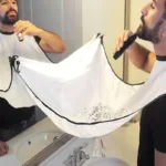 2-Pack: Beard Shave Apron Bib Trimmer Holder Rack - Image 7
