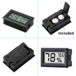 2-Pack: Mini Digital Hygrometer Gauge Indoor Thermometer - Image 5