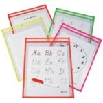 25-Pack: Reusable Dry Erase Pockets - Assorted Colors - Image 5