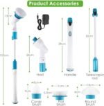 Electric Spin Scrubber Cordless Scrubber Brush with Long Handle - Image 5