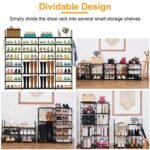 8-Tier Shoe Rack Metal Shoe Storage Shelf - Image 17