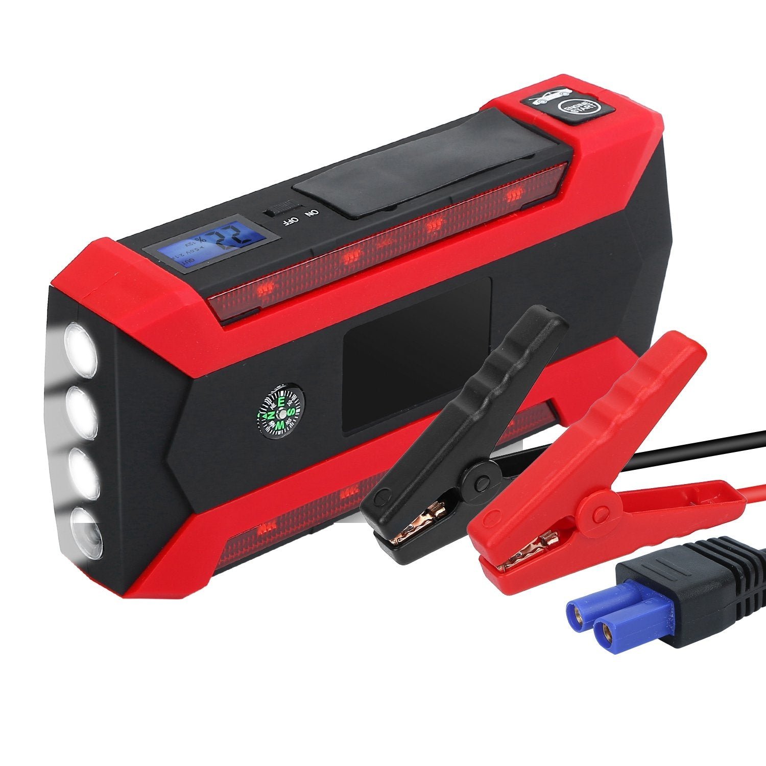 car-jump-starter-booster-with-lcd-screen-4-modes-led-flashlight-automotive-dailysale-157024.jpg Car Jump Starter Booster with LCD Screen 4 Modes LED Flashlight - Image 1
