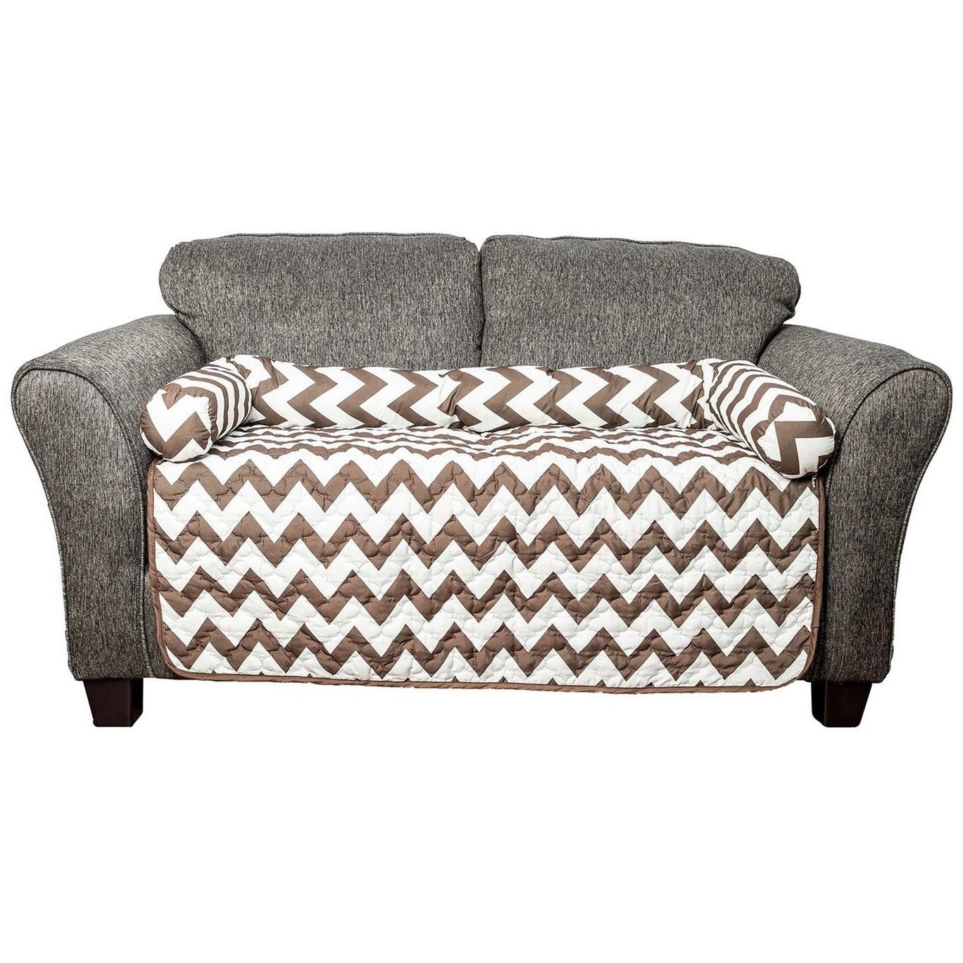 Chevron Reversible Quilted Pet Bed Chair Cover - Assorted Sizes - Image 21