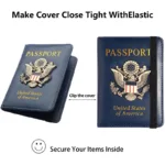Creative Passport Holder Cover With 3D Metal Badge - Image 13
