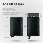 Credit Card Holder RFID Blocking Genuine Leather Vintage Aluminum Business Wallet - Image 7