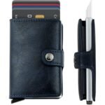 Credit Card Holder RFID Blocking Genuine Leather Vintage Aluminum Business Wallet - Image 5