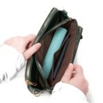 Crossbody Leather Shoulder Bag and Clutch - Image 8