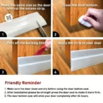 Door Draft Stopper Under Door Seal for Exterior/Interior Doors - Image 7