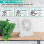 Fan USB Rechargeable Table Portable Desk Cooling Fan - Image 9