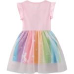 Girl's Cotton Casual Unicorn Dress - Image 6
