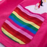 Girls' Unicorn Rainbow Flower Dress - Image 8