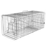 Humane Catch Release Live Animal Collapsible Galvanized Wire Trap Cage