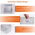 Humane Catch Release Live Animal Collapsible Galvanized Wire Trap Cage - Image 12