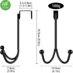 Metal Double Hanging Storage Hooks on Doors - Image 4