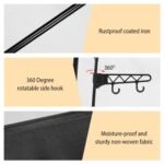 Metal Garment Rack Shoe Clothing Organizer Shelves - Image 11