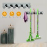 Mop Holder Wall Mount Hanger Organizer Storage - Image 8
