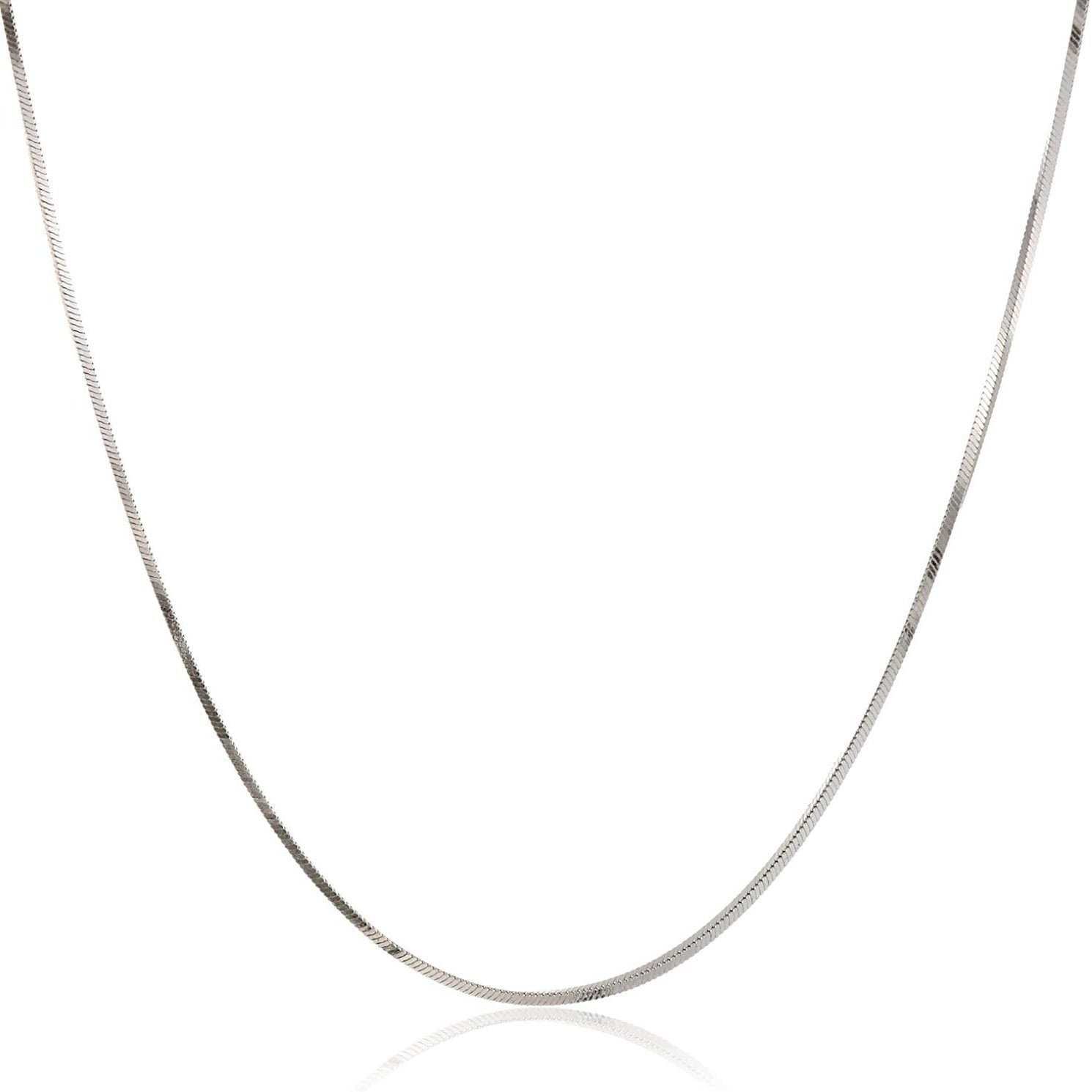 Pori Jewelers .925 Sterling Silver .7MM Magic 8 Sided Italian Snake Chain