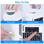 Portable Air Conditioner Fan Evaporative Humidifier 3 Speed Spray - Image 7