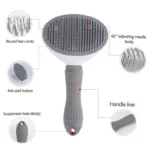 Self Cleaning Slicker Brush Suitable for Pets with Long or Short Hair - Image 5