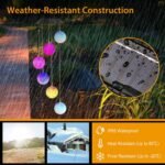 Solar Powered LED Ball Wind Chimes - Color Changing LED String Light - Image 15