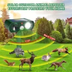Solar Ultrasonic Animal Repeller with Motion Detector - Image 5