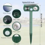 Solar Ultrasonic Animal Repeller with Motion Detector - Image 10