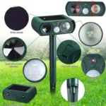 Solar Ultrasonic Animal Repeller with Motion Detector - Image 3