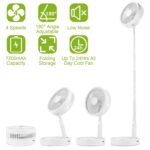 USB Rechargeable Portable Folding Desk Table Fan - Image 4