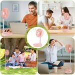 USB Rechargeable Portable Folding Desk Table Fan - Image 14