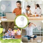 USB Rechargeable Portable Folding Desk Table Fan - Image 7