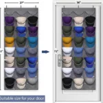 Visible Baseball Hat Rack for Wall Door with 3 Hooks 24 Deep Pockets - Image 8