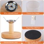 Warm White Nightstand Lamp USB Plug Modern Lantern - Image 7