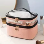Women's Double Layer Makeup Bag - Image 5