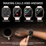 Waterproof Smart Watch, 1.83'' Full Touch Screen Display With Message, Answer Make Call Smartwatch Sleep Monitoring, Sports Pedometer, Information Alerts, For IPhoneu002FAndroid Phones, Smartbands Fitness Watch For Womenu002FMen Friend Gift, Birthday Gift
