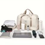 Luxurious Oversized Duffel Bag - Stylish & Durable with Waterproof Compartment, Multi-Functional Carry - Image 16