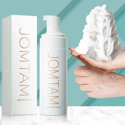 Amino Acid Facial Cleanser Face Wash Cleansing Mousse Moisturizing Oil Control Shrink Pores Makeup Remover Creamy Foam Skin Care